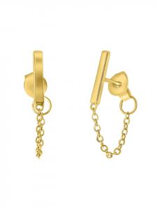 Lucardi Серьги-гвоздики из серебра 925 пробы