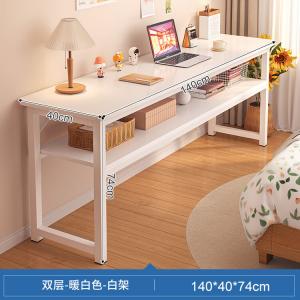 Стол Naijia 140 см двухуровневый теплый белый для дома и девичьей спальни