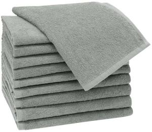 Гостевое полотенце Zollner 00000282 10 шт, 30x1x50 см, светло-серый