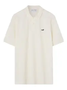 Рубашка-поло с вышивкой в виде уток Dean Edmonds, белый