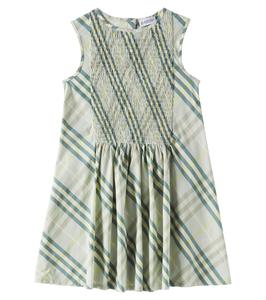 Платье из хлопка в клетку Burberry Check со сборками Burberry Kids, Breeze Ip Check
