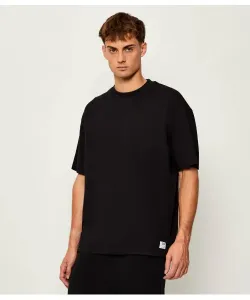 Футболка Nuwaffle Loose fit Hugo Blue, черный