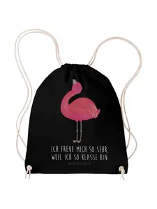 Спортивная сумка Mr & Mrs Panda Sportbeutel Flamingo Stolz, черный