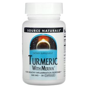 Куркума Source Naturals с меривой 500 мг, 30 капсул