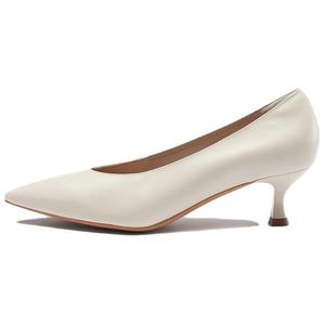 Женские туфли на тонком каблуке и высоком каблуке LE SAUNDA, Moon White Owk