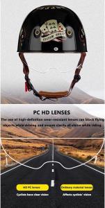 Полушлем YMKJGZS Baseball, красный / черный