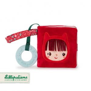 LILLIPUTIENS Мягкая многофункциональная мини-книжка с силиконовым прорезывателем Красная Шапочка 6 м+