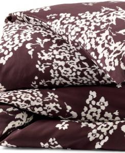 Покрывало на кровать из египетского хлопка класса люкс с плотностью 700 нитей, не требует глажки Lands' End, цвет lush burgundy ikat floral