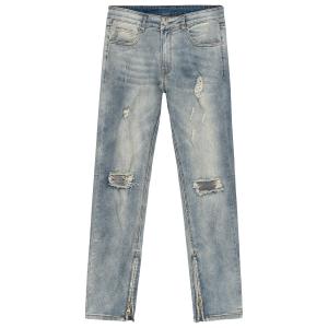 Узкие джинсы унисекс синие XINYINSU, синий, прямой крой