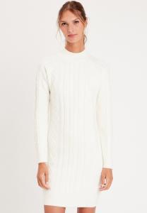 Трикотажное платье GERADE ZOPFMUSTER Cache Cache, цвет ecru