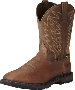 Мужские ботинки Ariat Groundbreaker Wide Square с стальным носком и защитой Metguard, коричневый