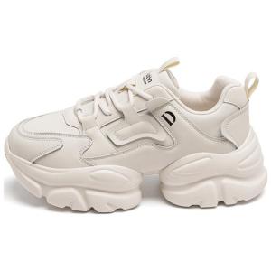 Женские кроссовки AGSDON Low Top Chunky, бежевые, на платформе