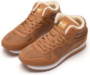 Зимние женские и мужские ботинки Rojeam с меховой подкладкой, короткие повседневные ботинки и походные ботинки, оранжевый