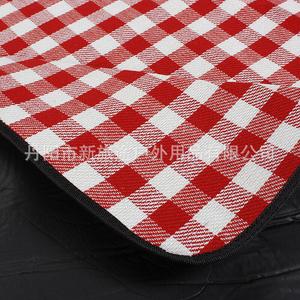 Yjhome новый дорожный коврик для пикника, влагостойкий акриловый тканевый пляжный коврик, красный и белый клетчатый + кожаная ручка 150*200 см