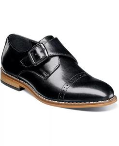 Туфли-монки Big Boy Desmond Cap Toe с ремешком Stacy Adams, черный