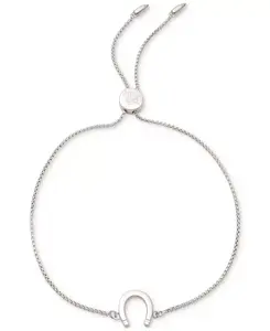 Браслет-Слайдер из стерлингового серебра в форме подковы Lauren Ralph Lauren, rhodium