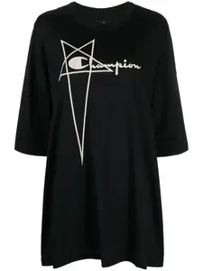 Футболка с вышитым логотипом Rick Owens X Champion, черный