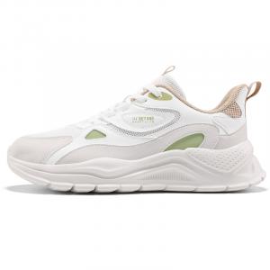 361° Кроссовки для бега с низкой амортизацией, дышащие, износостойкие, мужские, молочно-белые