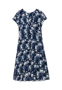 Платье-Халат с принтом по всей поверхности Sheego, синий