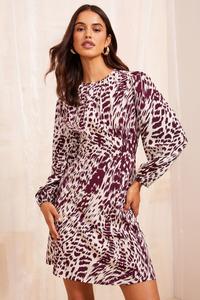 Платье мини с длинными рукавами, расклешенное, с оборками Friends Like These, красный