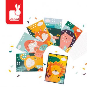 Janod, Пазл Деревянная мозаика, Животные, 3+