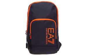 Рюкзак из полиэстера мужской синий/оранжевый флуоресцентный EMPORIO ARMANI