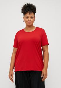 Футболка ONLY Carmakoma CARMOSTER FOLD UP , Salsa/Red