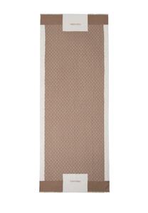 Шарф Calvin Klein с орнаментом, бежевый