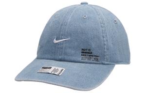 Nike Хлопковая бейсболка унисекс синяя