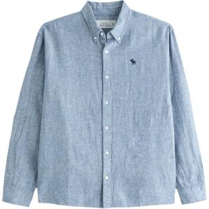 Abercrombie＆Fitch Мужская синяя рубашка