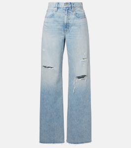 Джинсы Nico со средней посадкой и широкими штанинами с потертостями Slvrlake, Break Your Heart