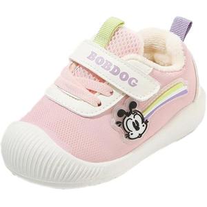 Нескользящие, противоударные, низкие детские туфли для младенцев и малышей BOBDOG, розовый