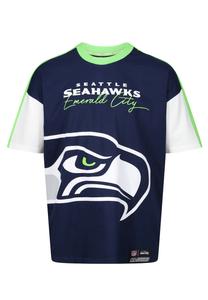 Рубашка Recovered NFL Seahawks Seattle Cut and Sew Oversized, синий
