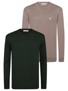 Felix Hardy Свитер коричнево-зеленого цвета