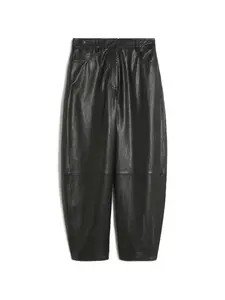 Кожаные брюки Pagano Weekend Max Mara, черный