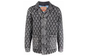 DIESEL Черная джинсовая куртка мужская