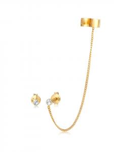 Elli Серьги из серебра 925 пробы с золотым покрытием