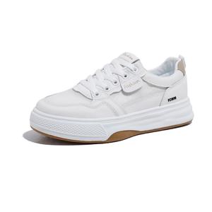 Скользоустойчивые дышащие низкие кроссовки для подростков с эффектом увеличения роста FCMM, белый