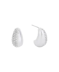 Серьги-Гвоздики с кристаллами в виде перца чили And Now This, silver