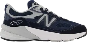 Кроссовки 990v6 Little Kid Wide 'Navy', синий