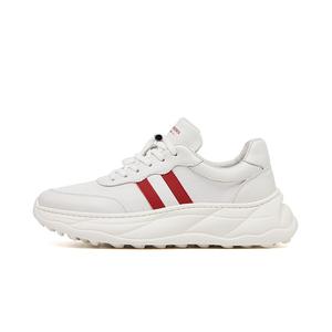 Кроссовки мужские толстые низкие Vicki Brown, белый/красный