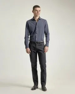 Мужские джинсы с пятью карманами, из хлопка, облегающего кроя PuroEgo, черный