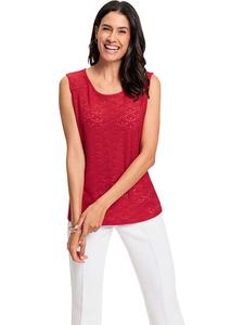 WITT WEIDEN Вязаный топ красного цвета