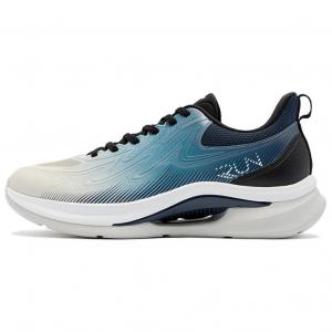 QIAODAN Кроссовки для бега с низкой амортизацией, износостойкие, мужские, белые, синие, черные