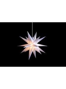 Sterntaler Декоративная звезда | Пластиковая рождественская звезда | 18-конечная складная звезда | Белая |