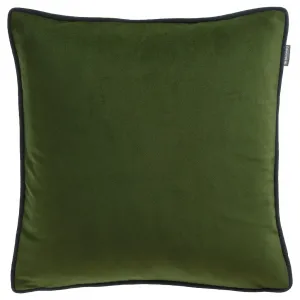 Декоративная подушка Corner под бархат Musterring, Oliv + unifarben