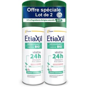 Растительный дезодорант 24ч органический 100мл - Упаковка из 2 шт Etiaxil
