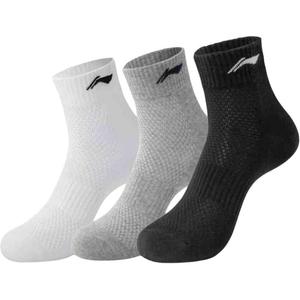 Женские носки до щиколотки 3 пары LINING, черный/белый/серый