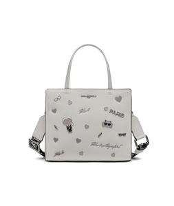 Сумка-мешок MAYBELLE CATE PINS с верхней ручкой KARL LAGERFELD PARIS, белый