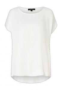 Женская атласная футболка спереди MORE & MORE, кремовый